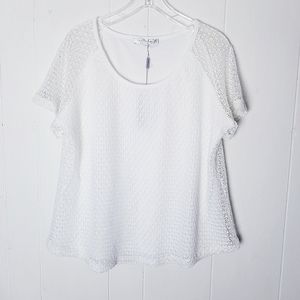 Solitaire Top Women Size 1X NWT Short Sleeve